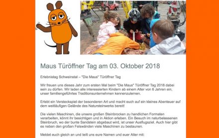 Carl Picard Natursteinwerk: „Türen Auf“.