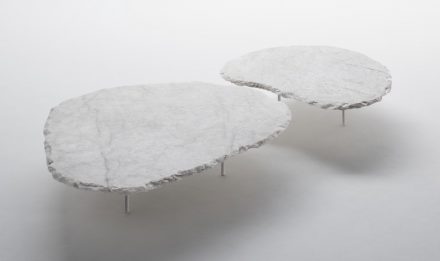 Coffee table „Fenda“. Design: Jacqueline Terpins; company: Pettrus; quartz Crystal.