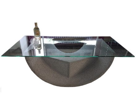 Wolfgang Raithel, Tisch, 100 cm x 50 cm x 50 cm, Neuhaus Granodiorit.