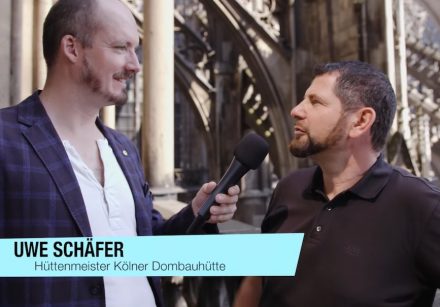 Der Rasende MIRO-Reporter am Kölner Dom.