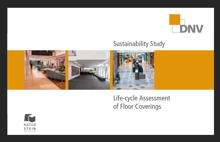 Comparing life-cycle assessment of floor coverings, natural stone has an outstanding track record