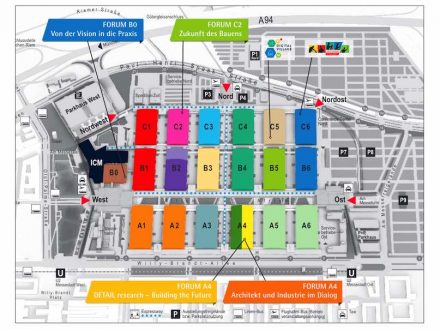 BAU 2019: Hallenplan. Quelle: Messe
