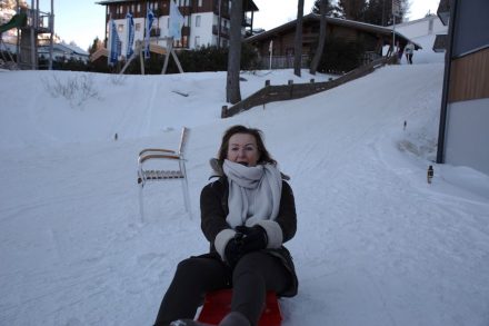 Zipfelbobrennen bei der Bildungswoche 2019.