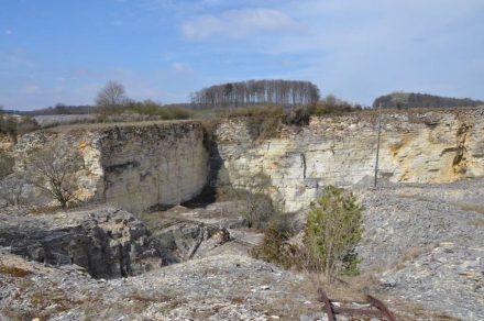 Blick in den stillgelegten Steinbruch in Mühlheim (Landkreis Eichstätt, um den es in dem Projekt geht.