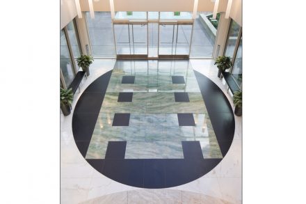 CID-Awards: Commercial Stone Installation. Project: Concord Plaza. Installer: Pennacchio Tile, Inc. Location: Concord, CA.
