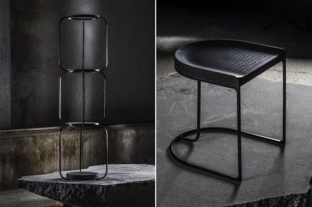 Lithea, Martinelli Venezia Studio: cornel, stool.