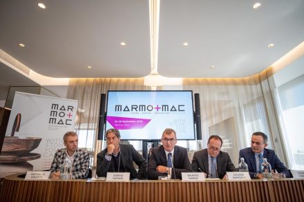 Press conference of Veronafiere on Marmomac 2019.