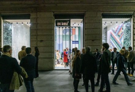 Eröffnung des neuen Showrooms von Budri in Mailand.