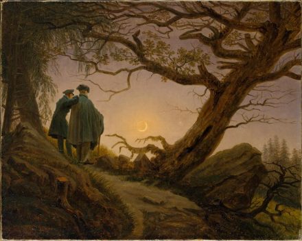 Eines der wichtigsten Gemälde der Romantik: „Zwei Männer in Betrachtung des Mondes“, Caspar David Friedrich (1774-1840). Quelle: The MET / <a href="https://commons.wikimedia.org/"target="_blank">Wikimedia Commons</a>