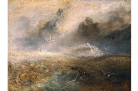 Joseph Mallord William Turner, Rough Sea with Wreckage, ca.1840/4, Öl auf Leinwand, 192.1 x 122.6 cm, © Tate, London, 2019.