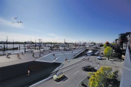 Der neue Elb-Boulevard. Rendering: Pressearchiv Hamburg
