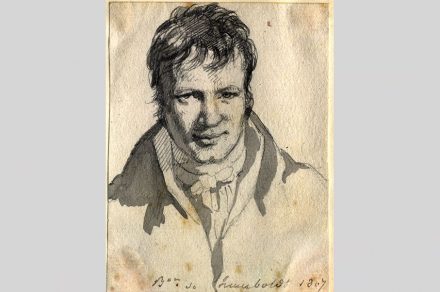 Humboldt 1807 in Berlin (Zeichnung von Frédéric d’Houdetot). Quelle: <a href="https://de.wikipedia.org/"target="_blank">Wikimedia Commons</a>