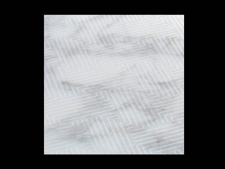 Tile Collection: „Wicker“, Marble Calacatta.