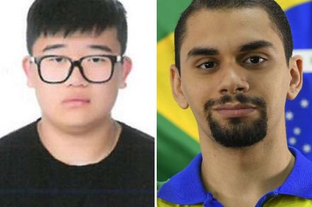 San Lee from Korea (left), Nikolas Costa, Brazil.