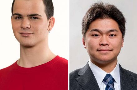 Max Kohli from Switzerland (left), Keigo Ueda, Japan.