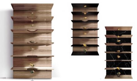 Arte nel Design: bookshelf „Sfera”.