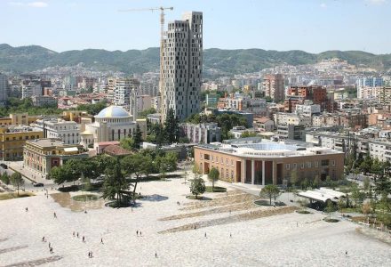51N4E: Skanderbeg Square, Tirana.