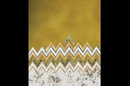 Antique Mirror, Cristina Celestino: „Cevron“, Lampassi collection.