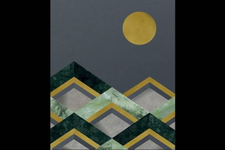 Antique Mirror, Cristina Celestino: „Losanghe“, Lampassi collection.