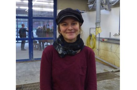 Marlene Bosold, erste Bundessiegerin bei den Steinmetzen im Wettbewerb PLW. Ausbildungsbetrieb ist die Monolith GmbH in Bamberg.