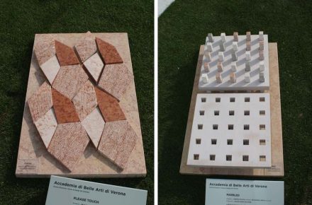 Verona Academy of Fine Arts: „Please Touch“ (left), „Marbled“.