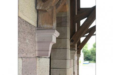 Haunetal-Neukirchen, ehemalige Güterhalle.