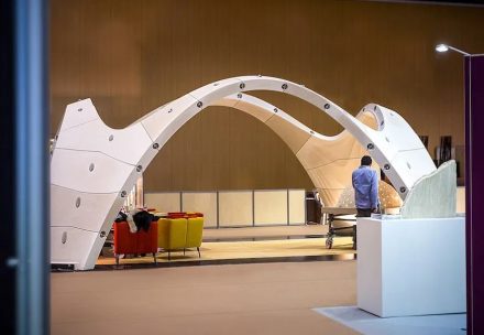 <a href="https://www.stone-ideas.com/60562/flux-vault-in-natural-stone-elements/"target="_blank">„Flux“ stone vault</a> by New Fundamentals Research Group / Giuseppe Fallacara.