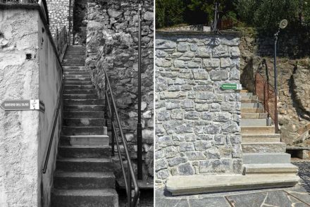 Enrico Sassi: staircase in Gandria.