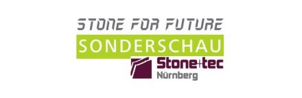 Logo des Wettbewerbs „Stone For Future“ im Rhamen der Stone+tec 2020.