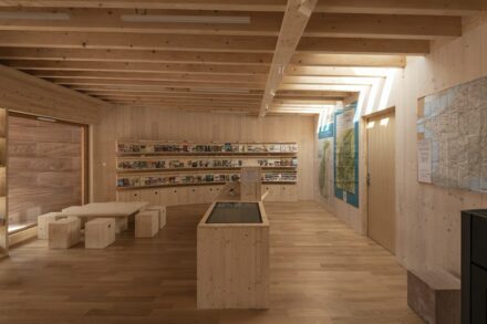 Christoph Aubertin Architecte: Besucherzentrum in Plainfaing in den Vogesen.