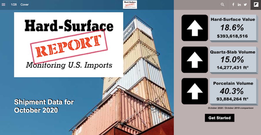 Stoneupdate has published the data for the United States’ stone imports and exports in October 2020