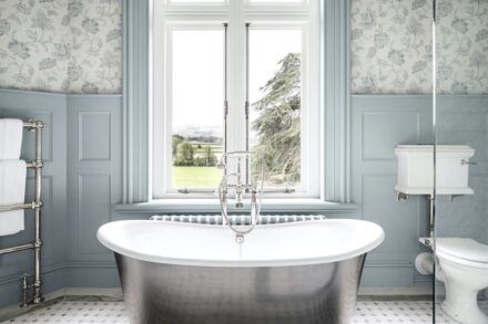Bathroom by interior designers Lewis Knox.