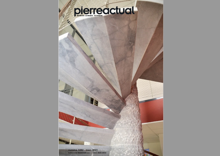 Natural Stone Paving for the Quartier de la Gare in the city of Châteauroux is one of the topics in Pierre Actual #1002, 3/2021
