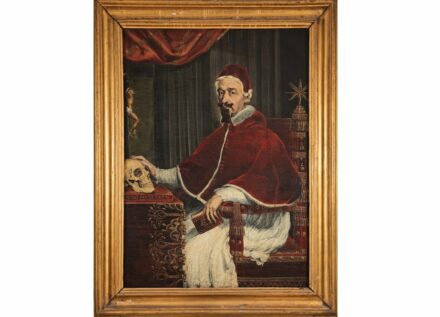 Guido Ubaldo Abbatini, Papst Alexander VII. mit Berninis Totenkopf, 1655/56 Öl auf Leinwand. Kunstsammlung des Souveränen Malteser-Ritter-Ordens, Rom (Sovereign Order of Malta - Grand Magistry). Foto: Nicusor Floroaica
