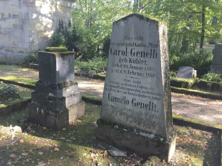 Die Grabanlage Bonaventura Genelli auf dem Historischen Friedhof in Weimar. Foto: Siebert / Deutsche Stiftung Denkmalschutz