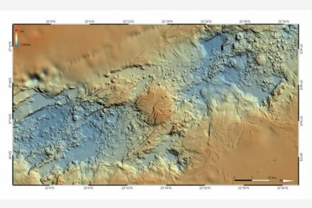 Bathymetric chart of a part of the Red Sea. Source: Geomar