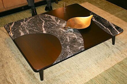 Functional and therefore saleable: table by Italian company Bamax.