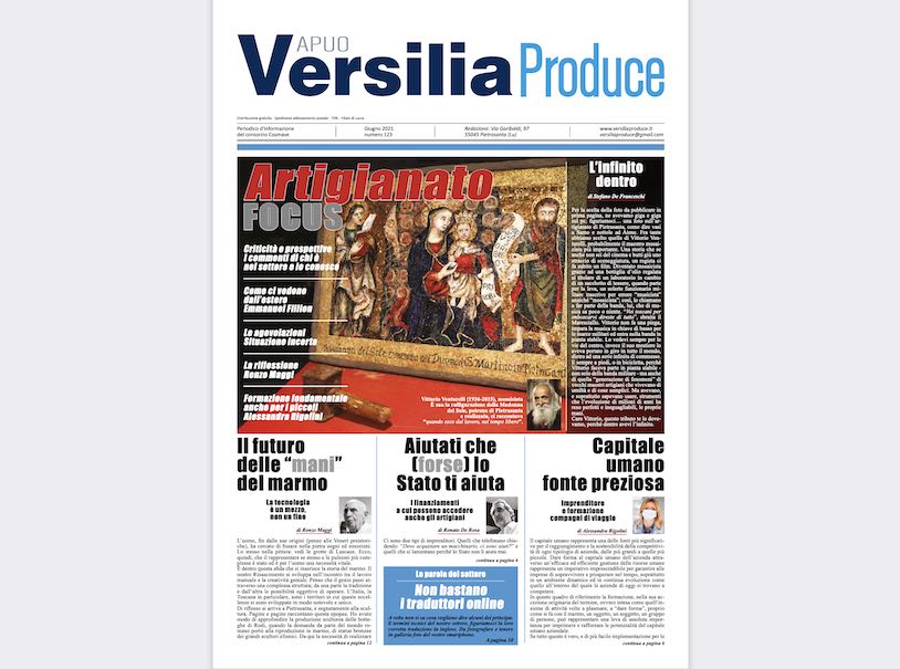 Apuo Versilia Produce (#123): art with stone is the main topic (in Italian language)