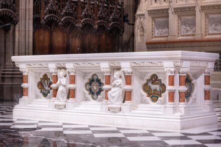 The 2020 Grande Pinnacle Award went to to Rugo Stone for their work on the Trinity Church Wall Street in New York City.