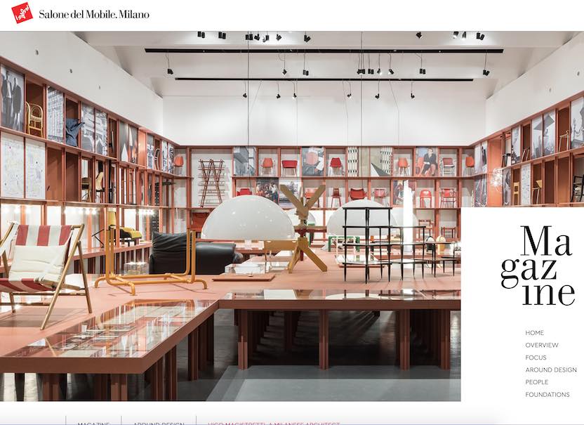 “Vico Magistretti. A Milanese Architect“ is the one of the topics in the May issue of the Salone del Mobile magazine 2021