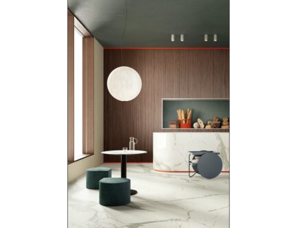 Fiandre, Kollektion Marmi Maximum: „Pure Calacatta“.