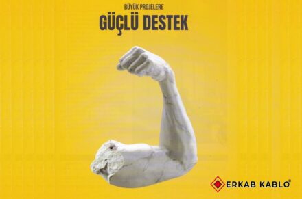 Werbeplakat von <a href="https://www.erkab.com.tr/"target="_blank">Erkab Kablo</a>.
