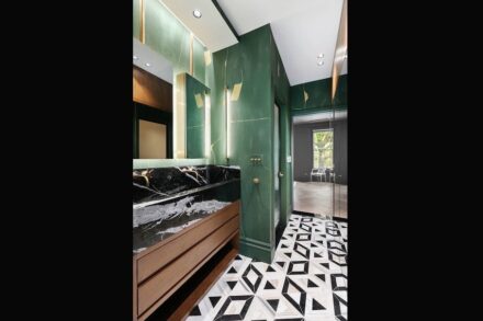 CID awards 2021, design category: Residential Stone Design: Brooklyn Townhouse Renovation, MHLI, Brooklyn, NY.