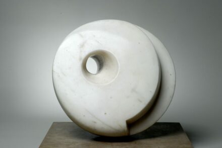 Barbara Hepworth, Pierced Hemisphere, 1937. White marble. The Hepworth Wakefield (Wakefield Permanent Art Collection) Barbara Hepworth © Bowness. Photo: Norman Taylor