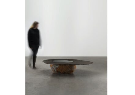 Wonmin PARK: Plain Cuts, Stone & Steel, Low Table.