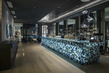 The Iris Bar in the new Hyatt Regency at Zurich Airport.