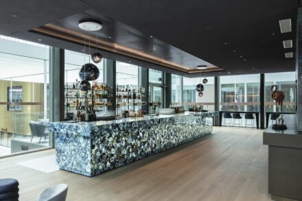 The Iris Bar in the new Hyatt Regency at Zurich Airport.