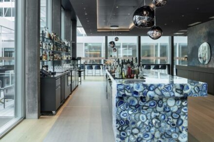 The Iris Bar in the new Hyatt Regency at Zurich Airport.