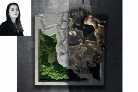 Nilüfer Taşkin, Șenler Marble company: a planting area “Izohips“ recreating the landscape around Afyonkarahisar in marble and onyx.