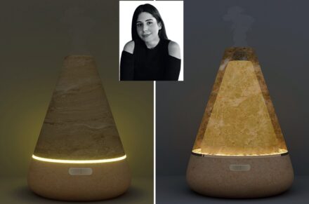 Winner Esra Yücetürk, Company Alimoğlu Marble (Izmir): “Vopa“, Source for light and fragrance.